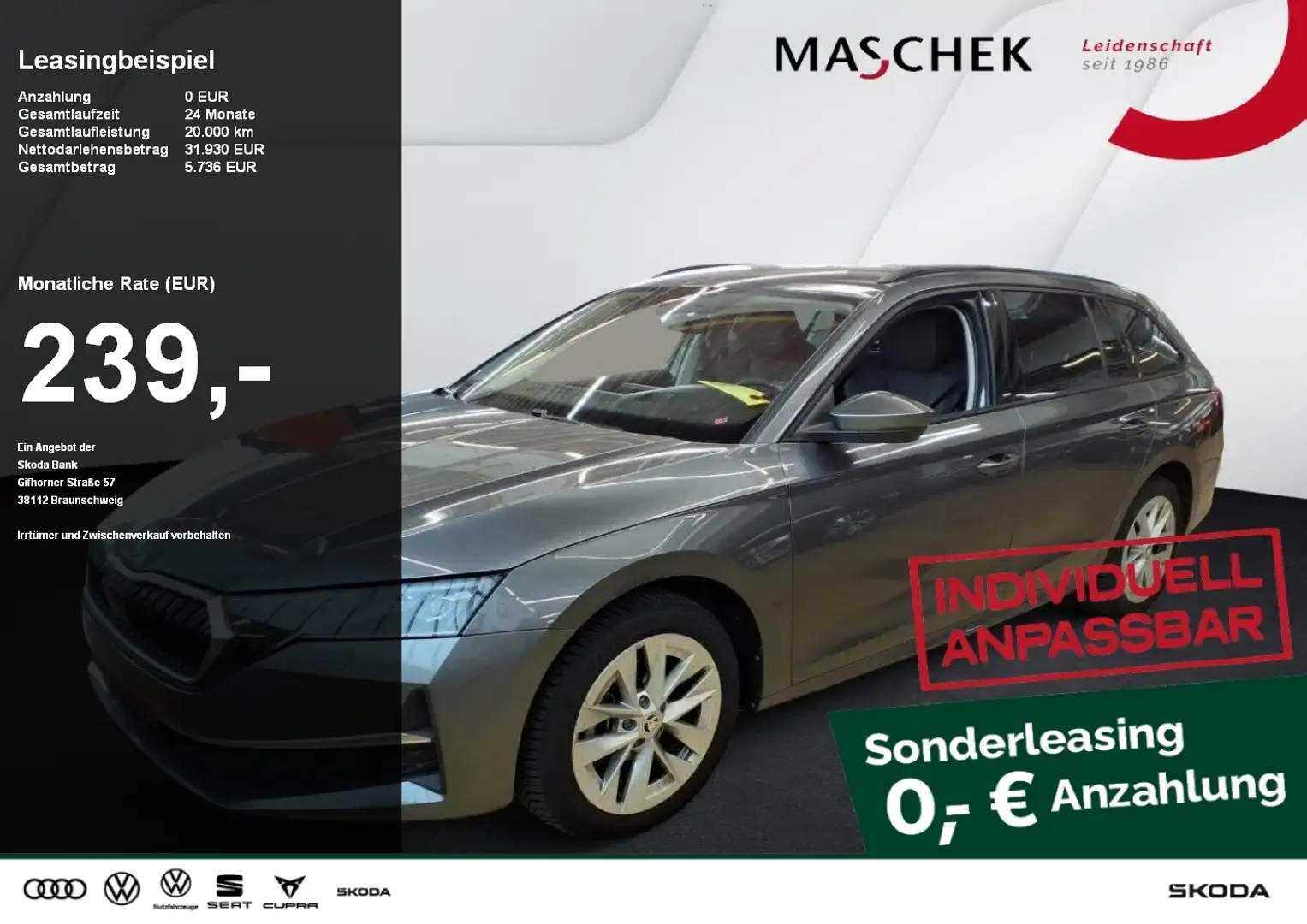 Skoda Octavia Combi Selection 1.5 TSI DSG Matrix HUD RearView Si Gris - 1