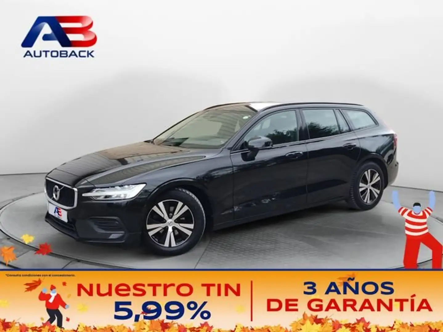 Volvo V60 2.0 D3 Inscription Zwart - 1