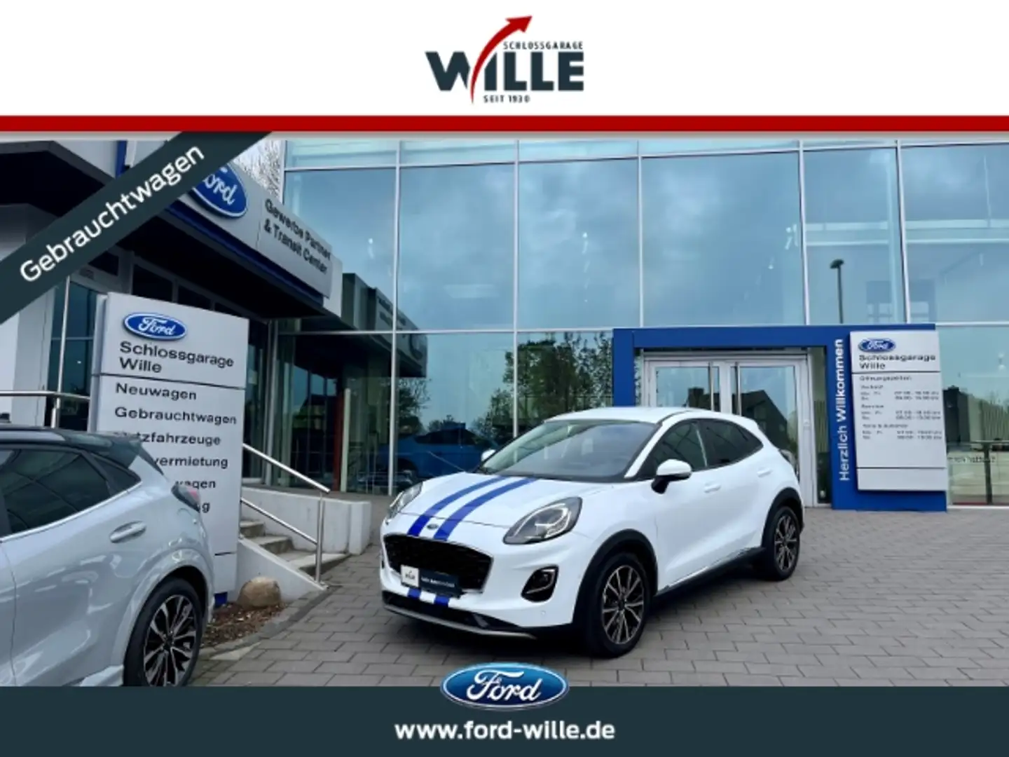 Ford Puma Titanium AHK RFK LED Mild Hybrid Wit - 1