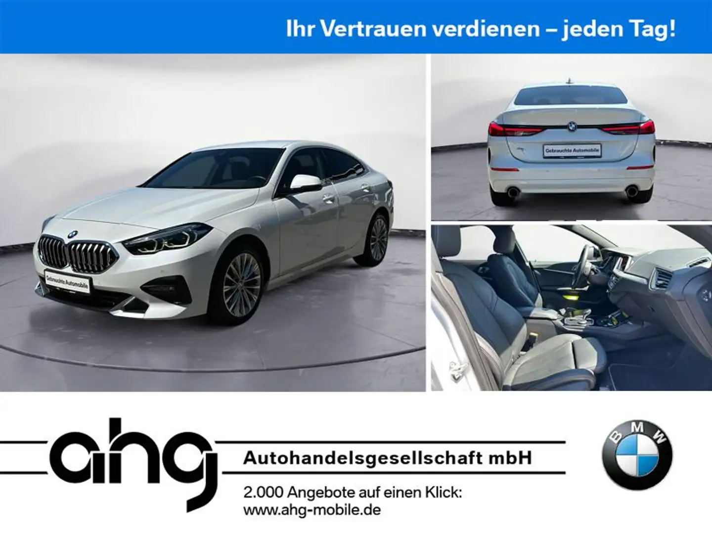 BMW 220d Gran Coupe Luxury Line Navi Aut. Aktive Ges Blanco - 1