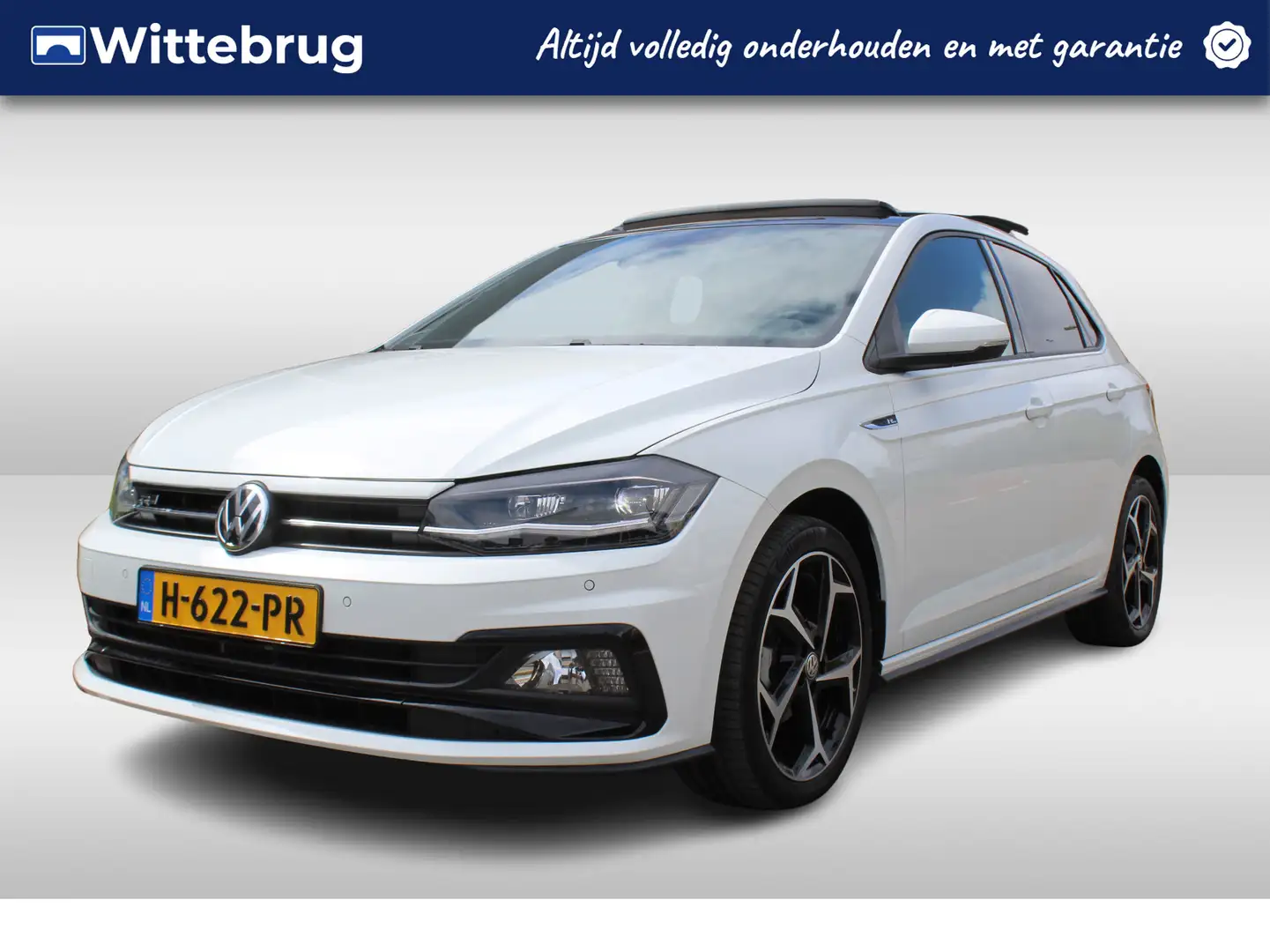 Volkswagen Polo 1.0 TSI Highline / APP. Connect / R-LINE / 17"Velg Wit - 1
