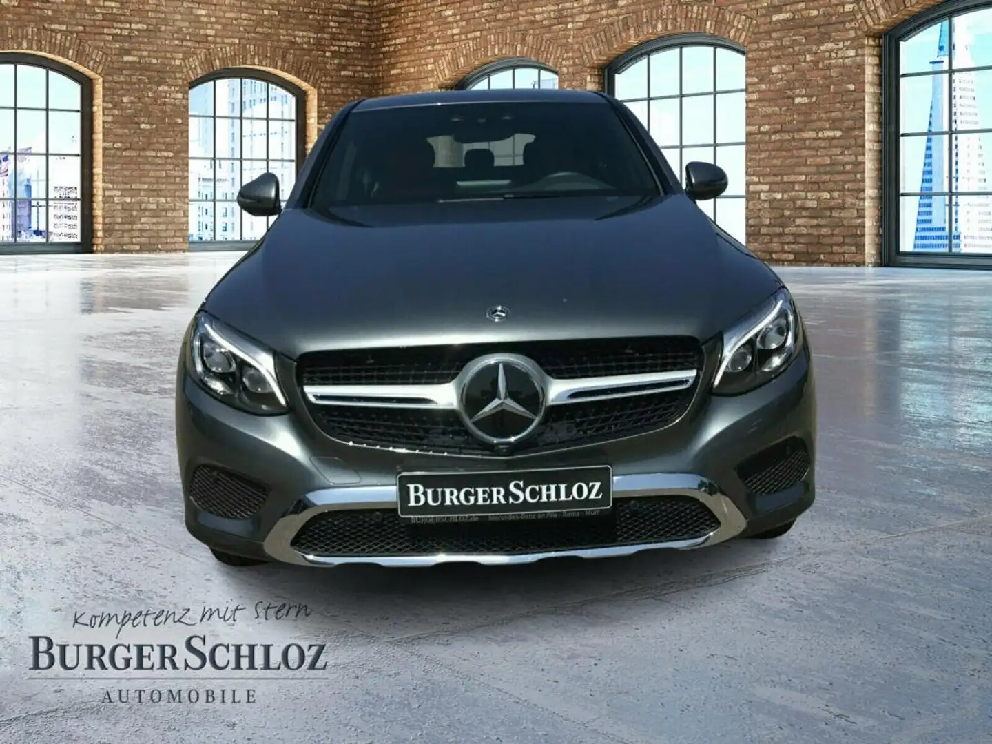 Mercedes-Benz GLC 250 4M Coupé Luft HUD Navi SpurH PDC LED Gris - 2