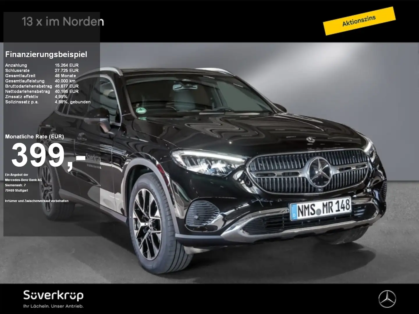 Mercedes-Benz GLC 220 d 4M AVANTGARDE DISTR SPUR PANO 360 AHK Negro - 1