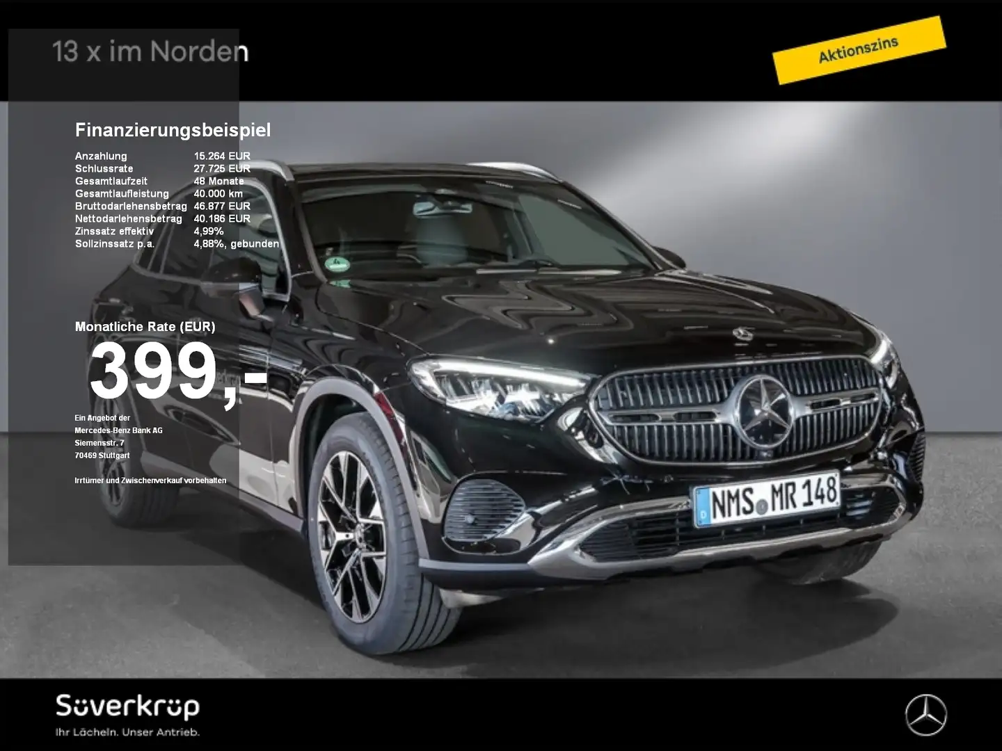 Mercedes-Benz GLC 220 d 4M AVANTGARDE DISTR SPUR PANO 360 AHK Noir - 1