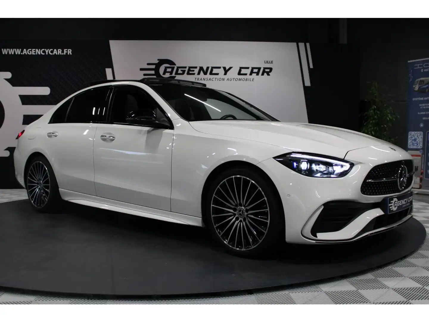 Mercedes-Benz C 220 C 220 d BVA 9G-Tronic AMG Line Garantie Mercedes 2027 Parfait État Weiß - 2