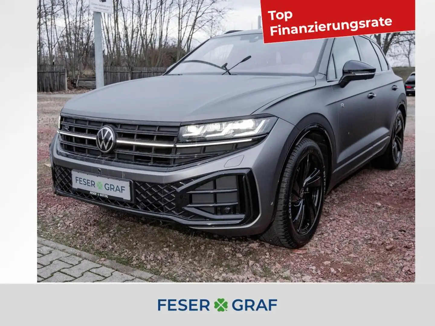 Volkswagen Touareg 3.0 TDI 4Mot R-Line Pano/Dynaud/HUD/AHK Grau - 1