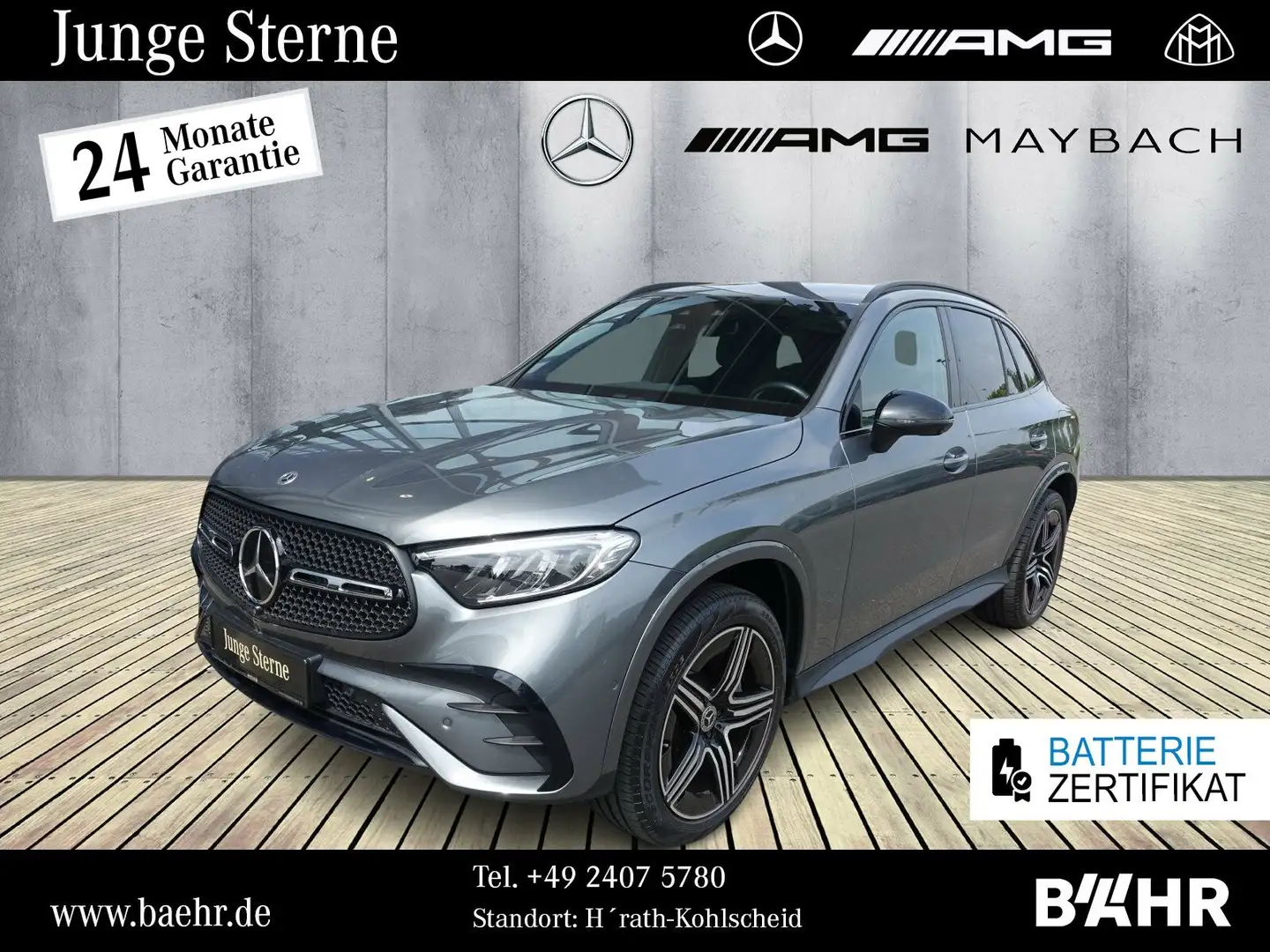 Mercedes-Benz GLC 300 GLC 300 e 4M AMG+Night/MBUX/AHK/360°/Distronic Grau - 1