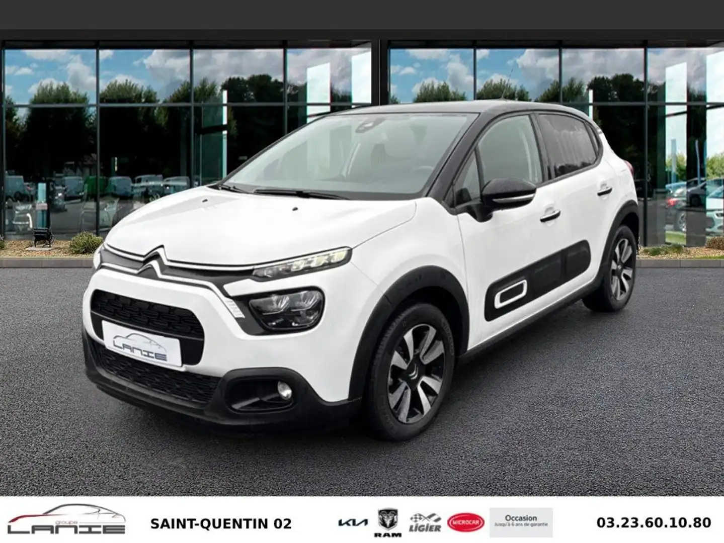 Citroen C3 PureTech 83 S&S BVM5 Shine Blanc - 1