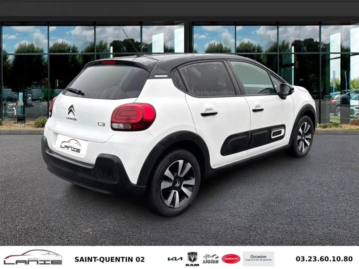 Citroen C3 PureTech 83 S&S BVM5 Shine Blanc - 2
