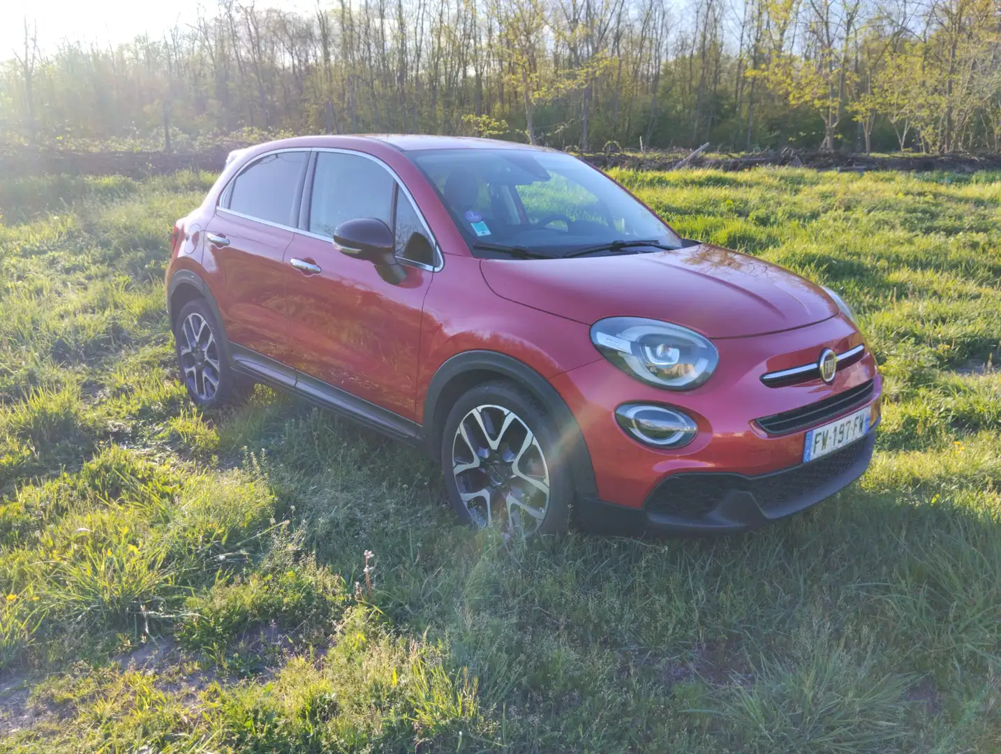 Fiat 500X 1.0 FireFly Turbo T3 120 ch Lounge Rouge - 1