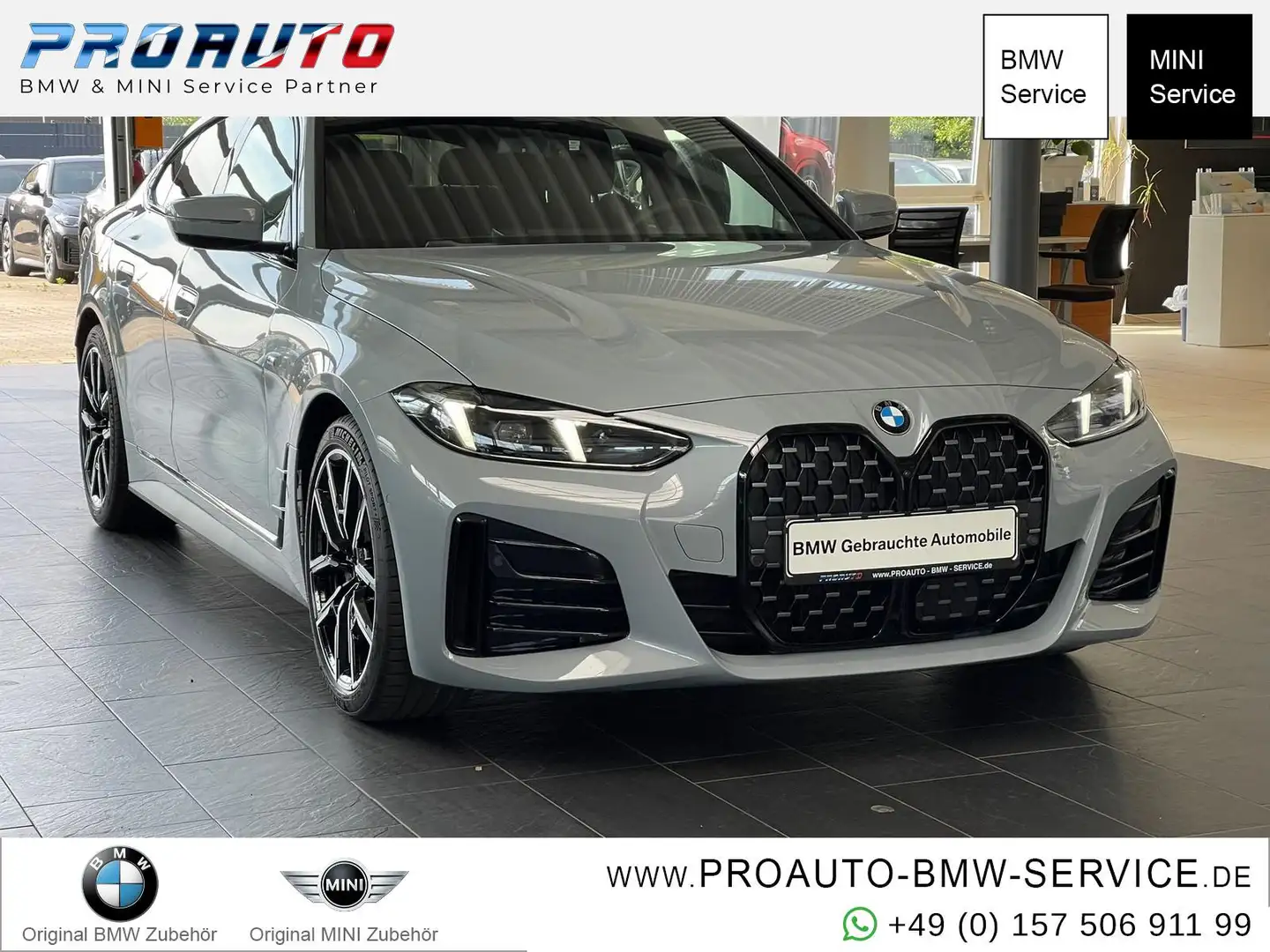 BMW 430 i GC xDrive M Sport LED/HUD/GSD/360°/19" Grau - 1