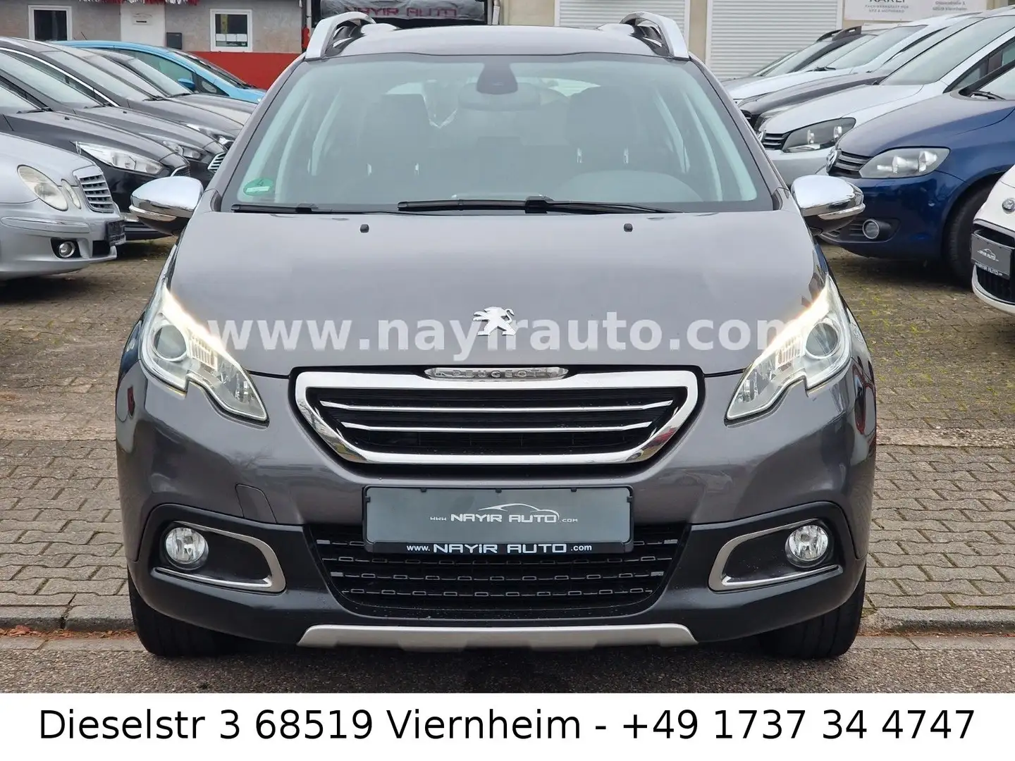 Peugeot 2008 Allure|Navi|Leder|AHK|Alu|8xBereift|Sitzhz Gris - 2