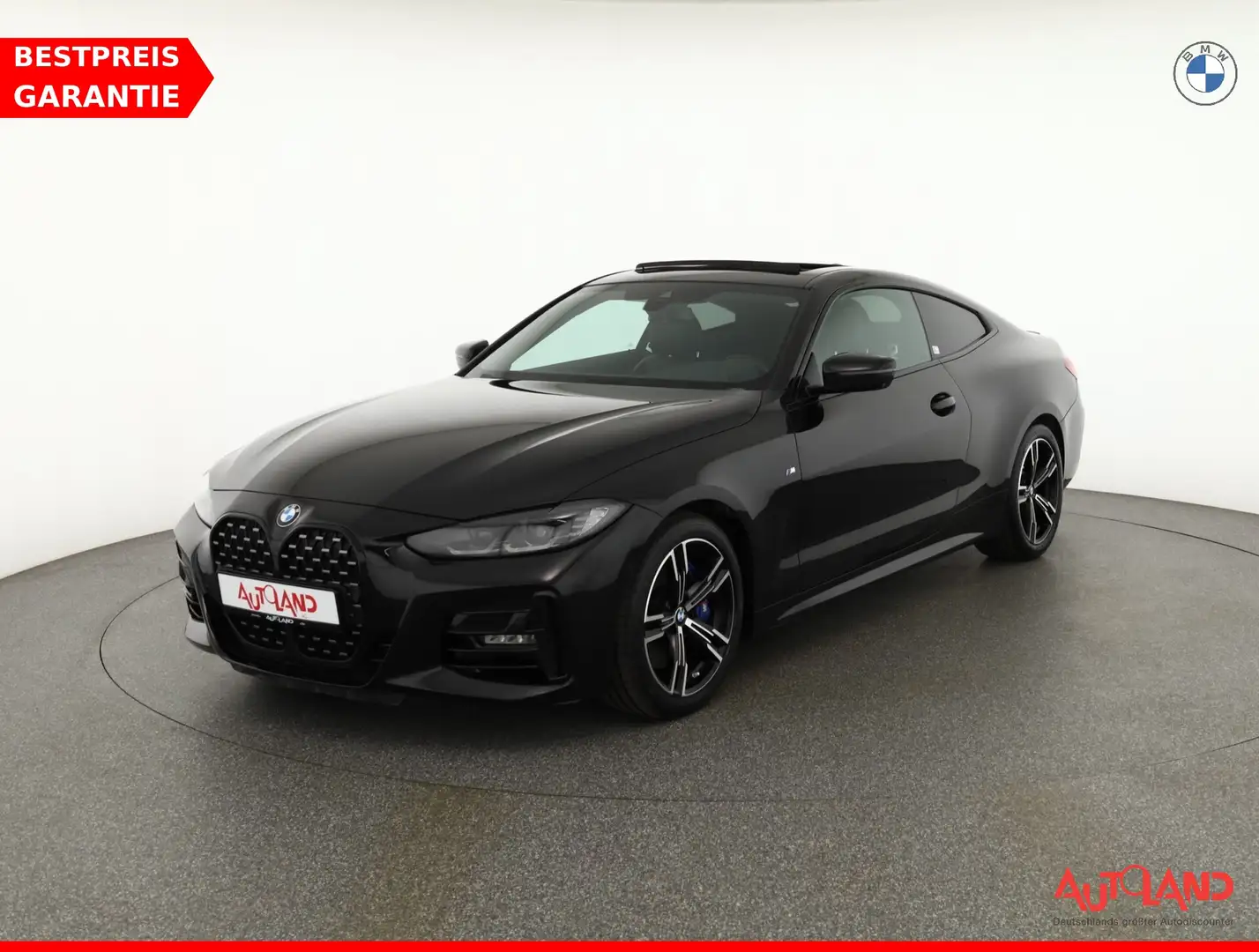 BMW 420 420i Coupe M-Sport Aut. LED Navi 360° Pano Schwarz - 1