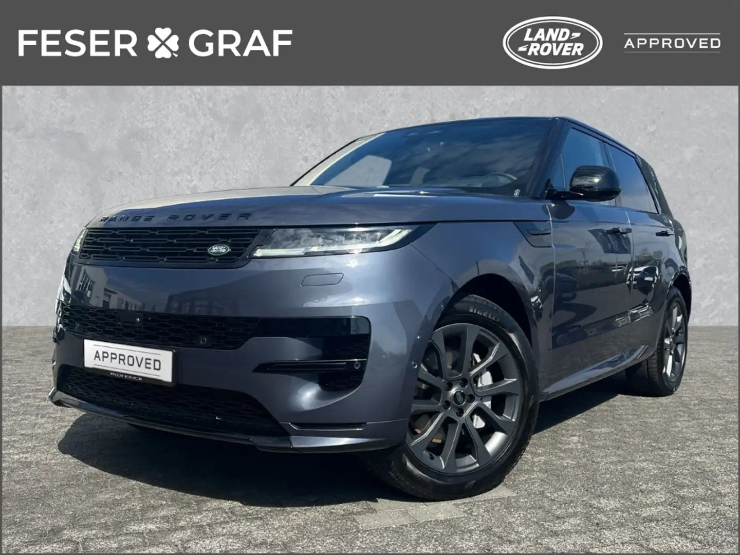 Land Rover Range Rover Sport Dynamic SE D300 AHK Pano HUD Winter Blau - 1