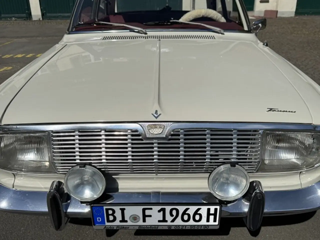Ford Taunus 17m / 21 - P5 Coupé (1966) – Top-Zustand, H-Zulassung, seltene Farbkombination & Lenkradschaltung, foto 5
