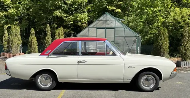 Ford Taunus 17m / 21 -  P5 Coupé (1966) – Top-Zustand, H-Zulassung, seltene Farbkombination & Lenkradschaltung