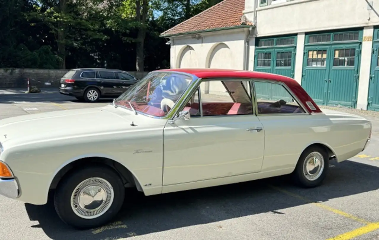Ford Taunus 17m / 21 - P5 Coupé (1966) – Top-Zustand, H-Zulassung, seltene Farbkombination & Lenkradschaltung, foto 2
