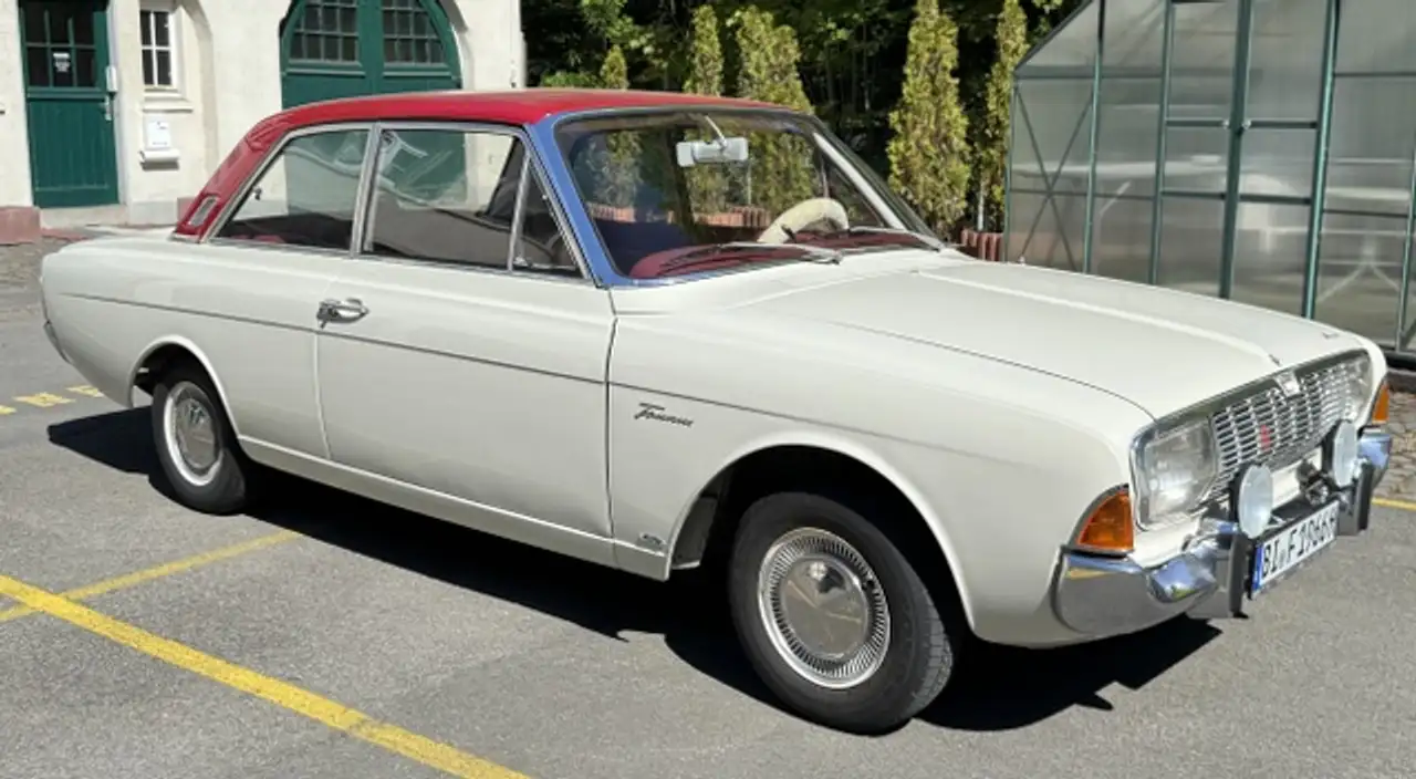 Ford Taunus 17m / 21 - P5 Coupé (1966) – Top-Zustand, H-Zulassung, seltene Farbkombination & Lenkradschaltung, foto 3