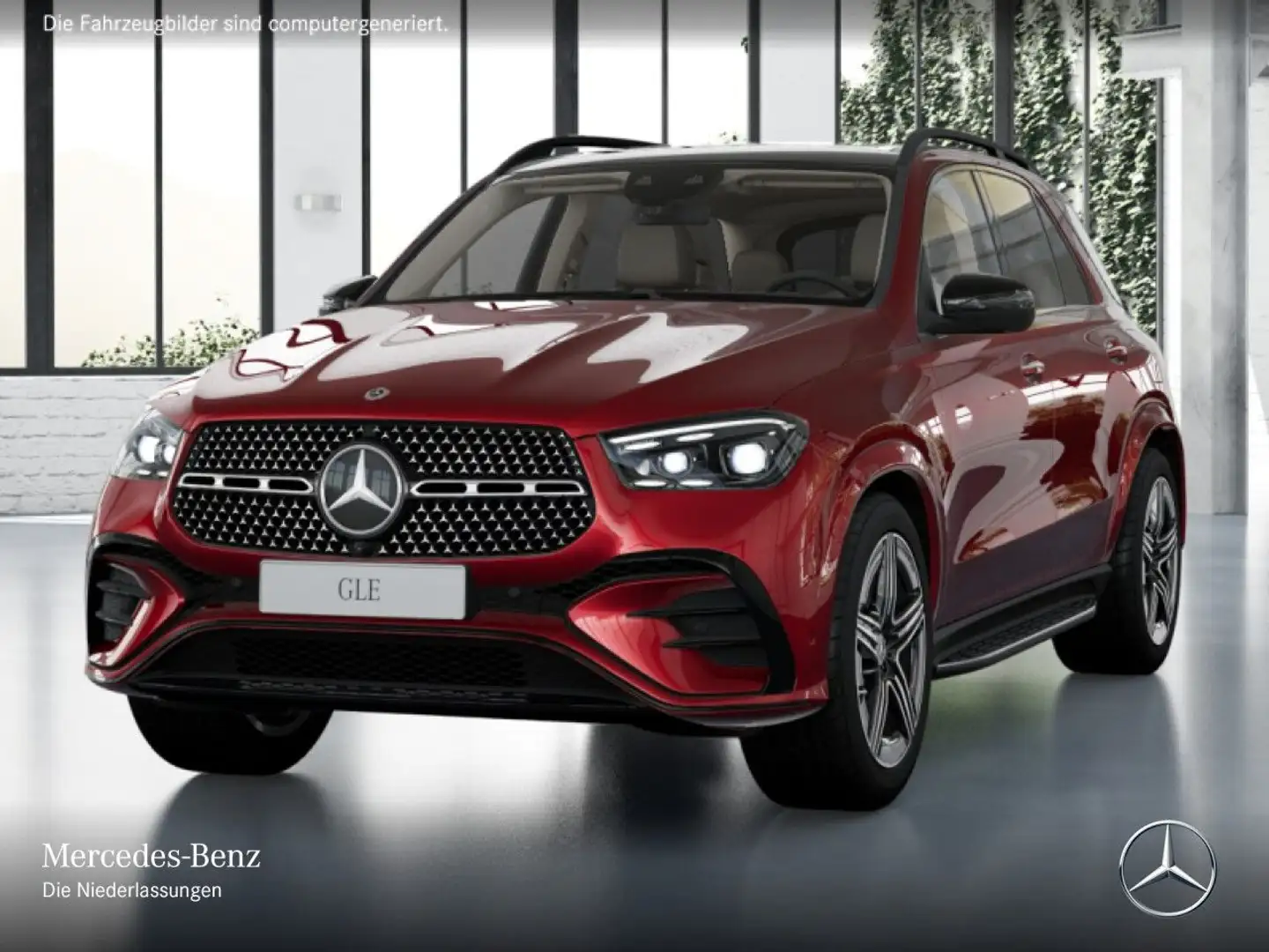 Mercedes-Benz GLE 400 e 4M AMG+NIGHT+PANO+360+AHK+MULTIBEAM+SPUR Rot - 2