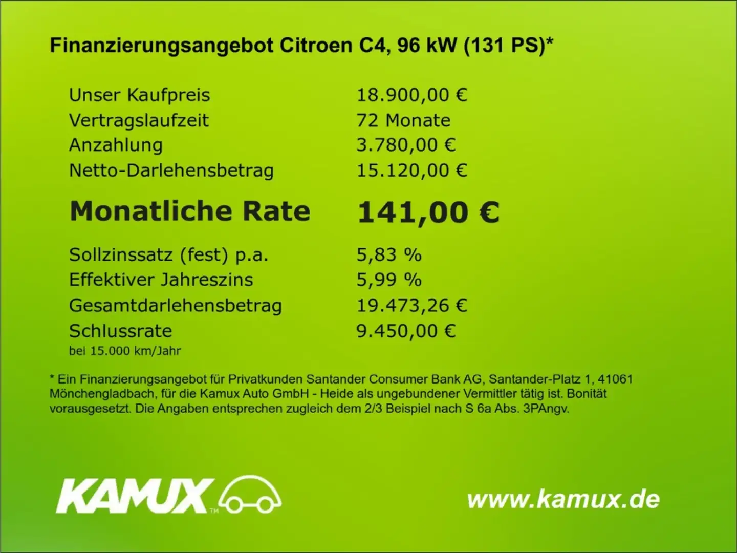 Citroen C4 1.2PureTech Aut.Shine+LED+NAVI+HUD+PDC Nero - 1