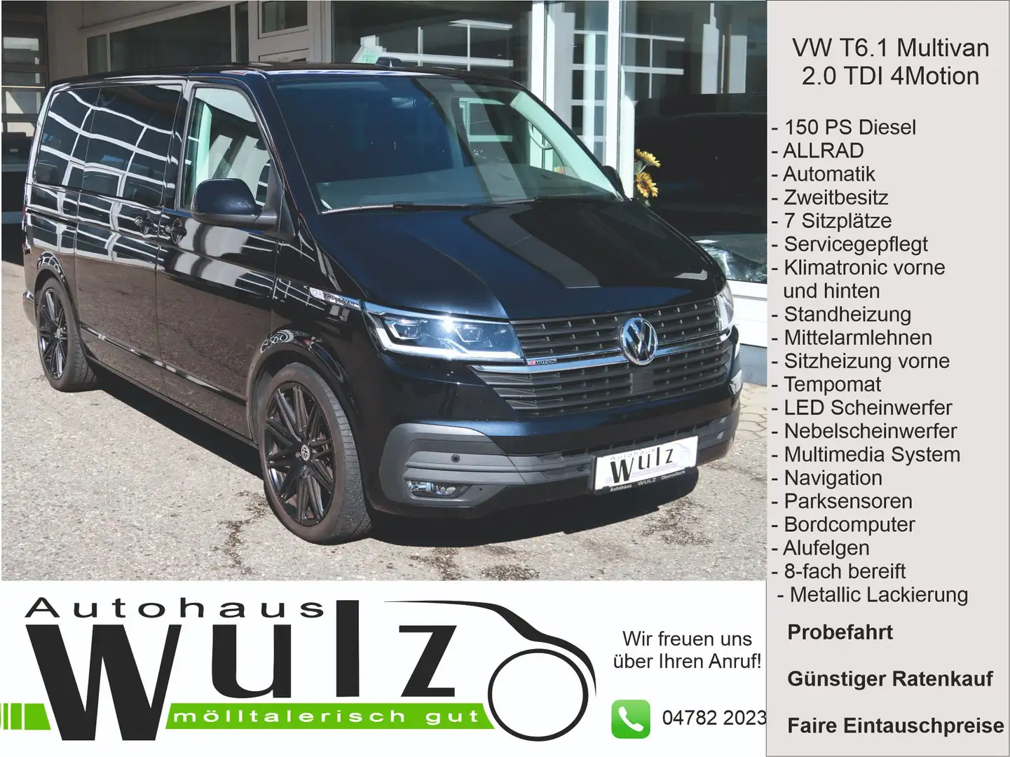 Volkswagen T6.1 Multivan Multivan Trendline 4MOTION Schwarz - 1