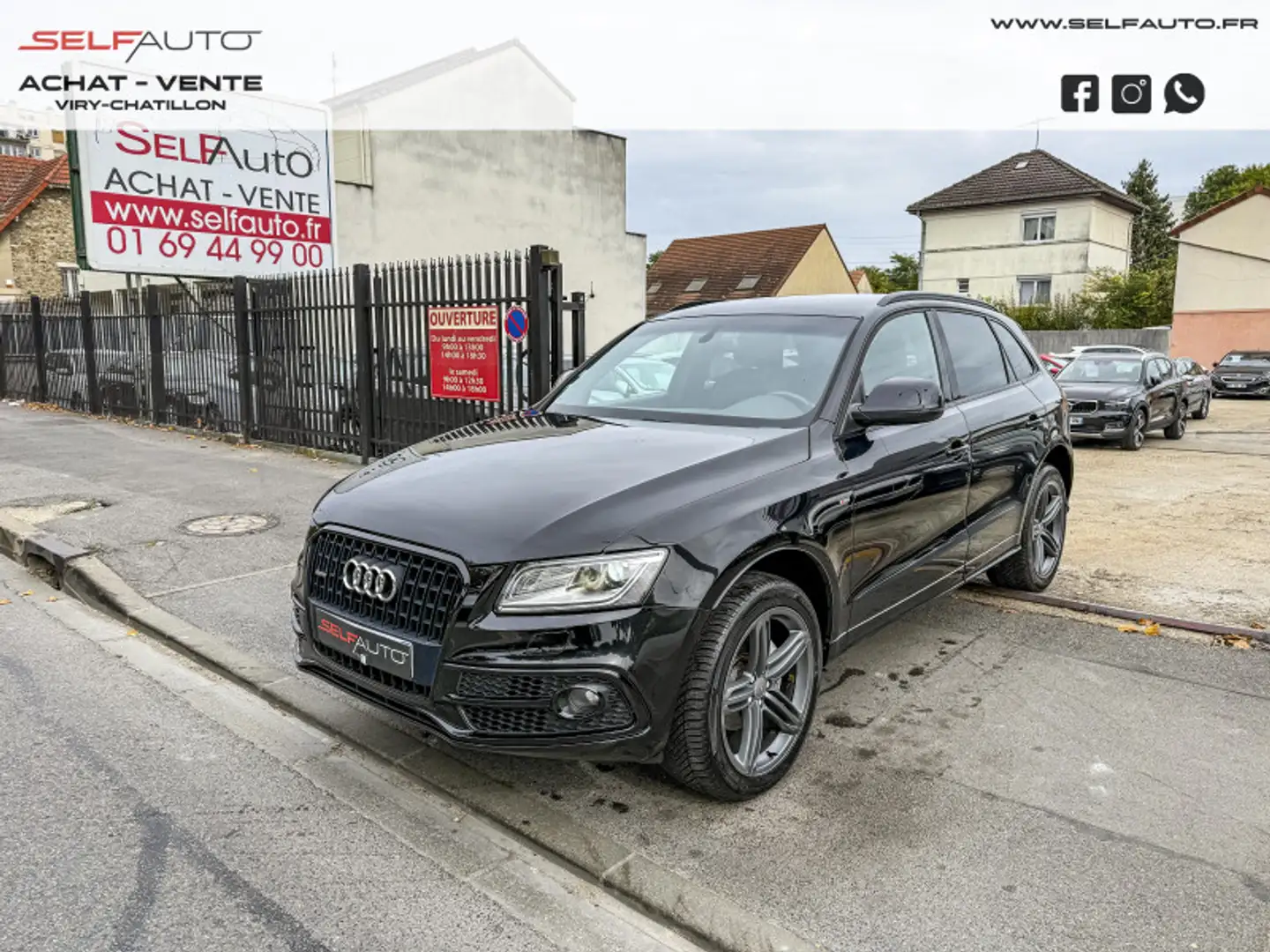 Audi Q5 2.0 TDI 190CH CLEAN DIESEL S LINE QUATTRO S TRONIC 7 Noir - 1