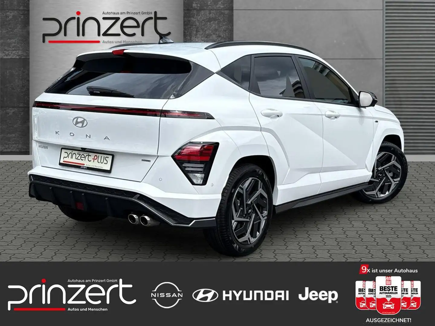 Hyundai KONA 1.6 TGDI DCT 4WD "N Line" BOSE*8-Fach*Ultimate-Pak Weiß - 2
