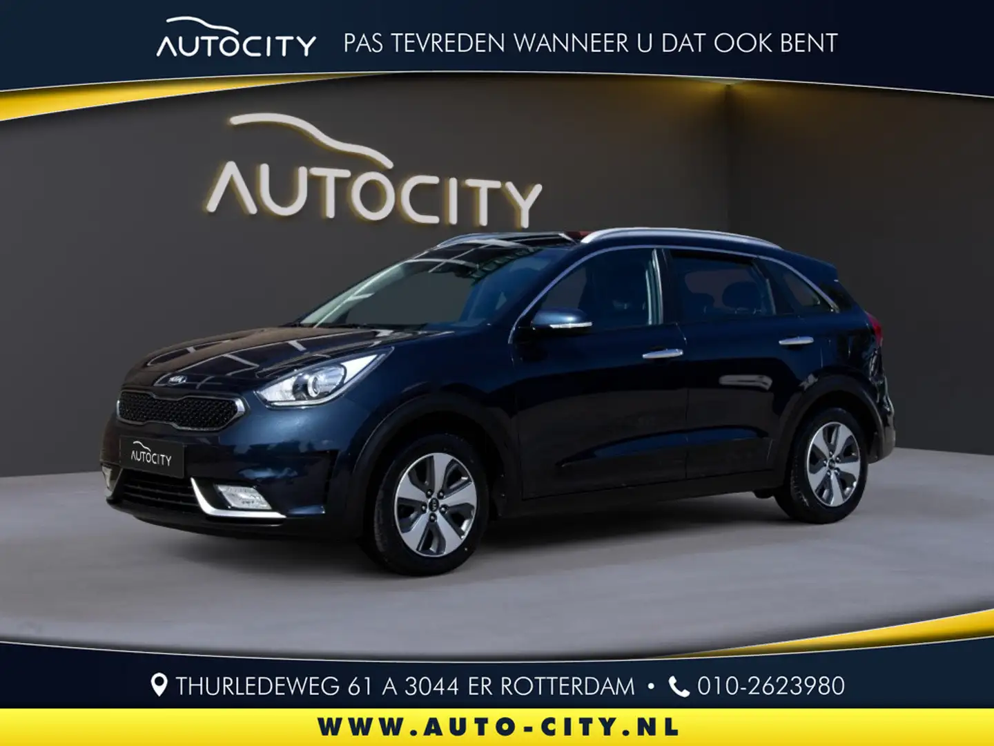 Kia Niro 1.6 GDi H. DynamicLine Navi l Camera l Trekhaak Blauw - 1