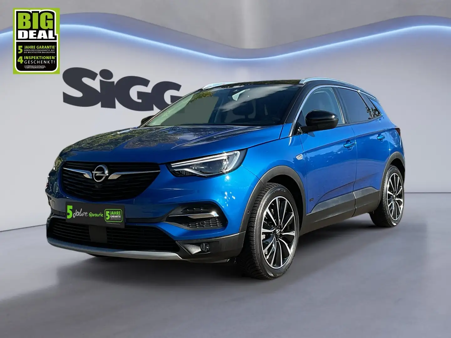 Opel Grandland 1.6 T Hybrid PHEV 4x4 Allrad Blau - 2