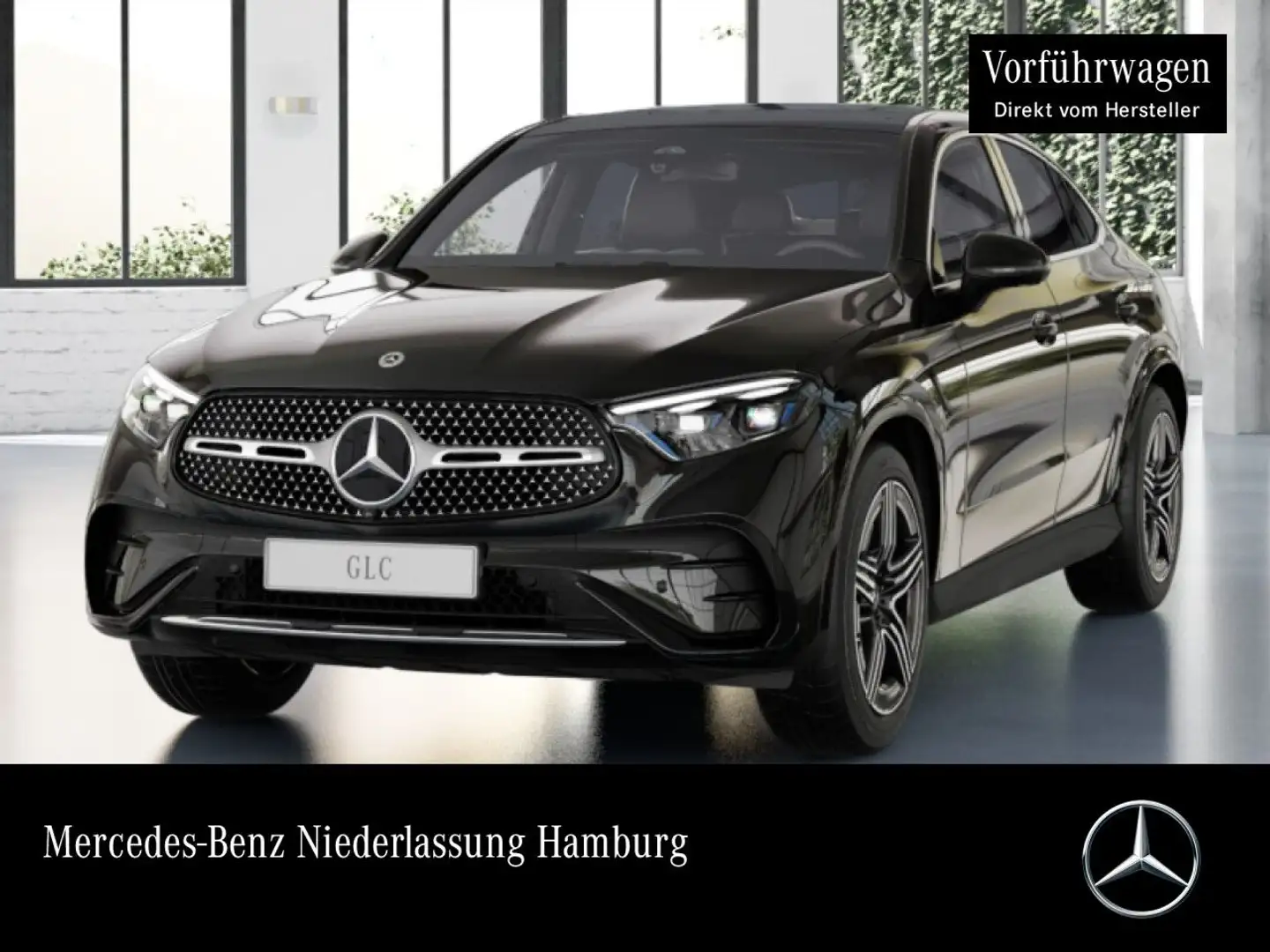 Mercedes-Benz GLC 300 d 4M AMG+PANO+360+AHK+BURMESTER+TOTW+9G Schwarz - 1