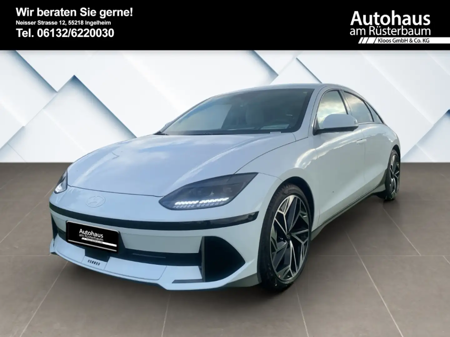 Hyundai IONIQ 6 Uniq 77,4kwh 20'' HUD Navi Leder digitales Cockpit Weiß - 2