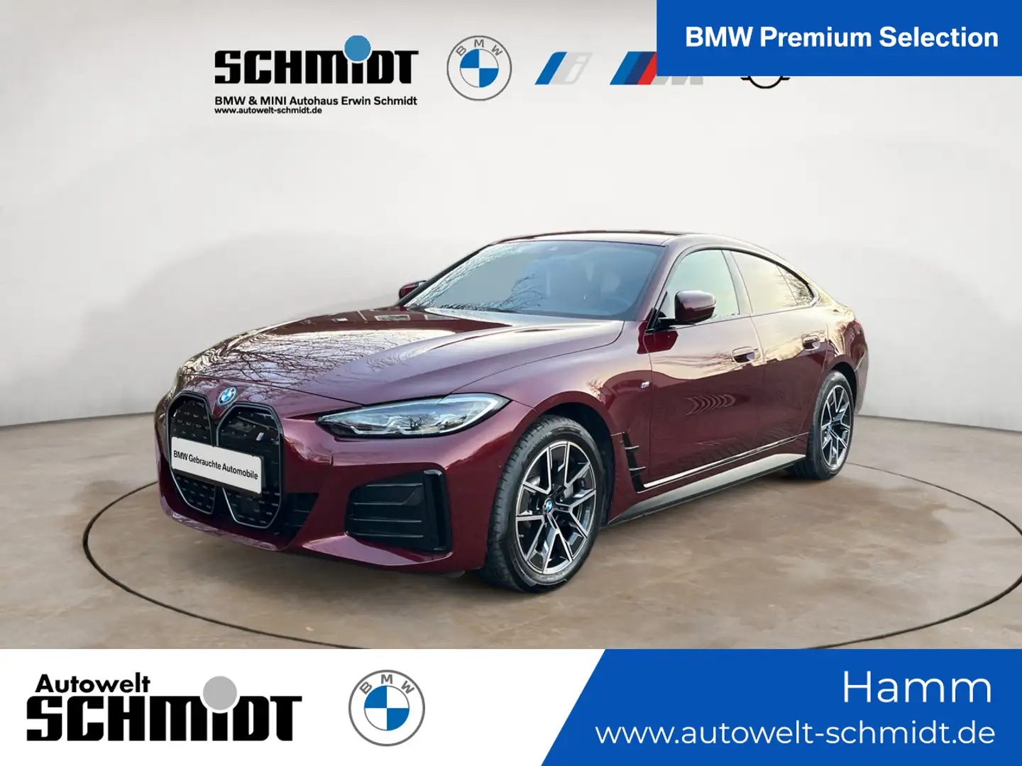 BMW i4 eDrive35 M Sportpaket + GARANTIE-bis-12.2028 Rot - 1