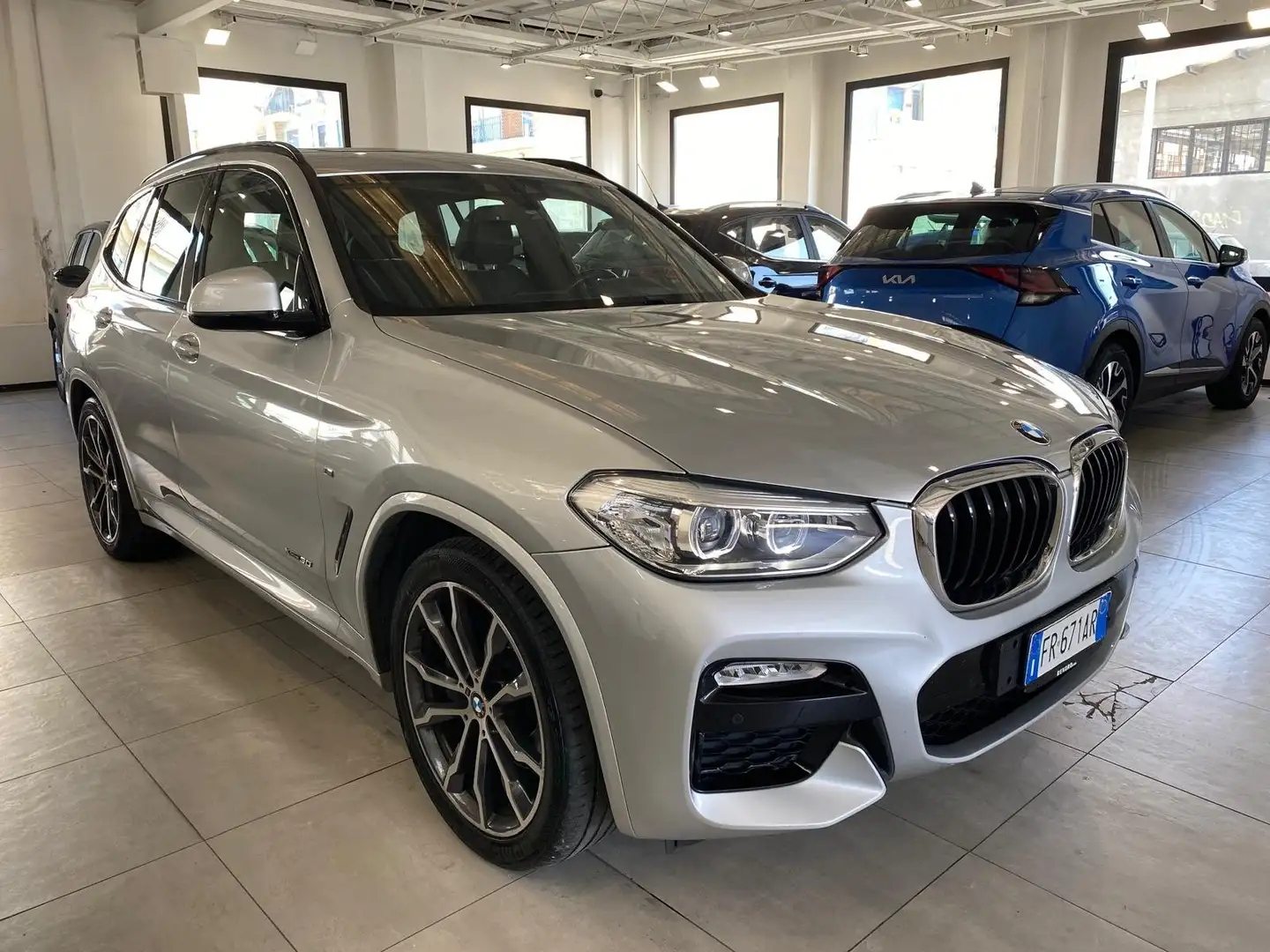 BMW X3 X3 G01 xdrive30d Msport 265cv auto TAGLIANDATO UFF Argent - 2