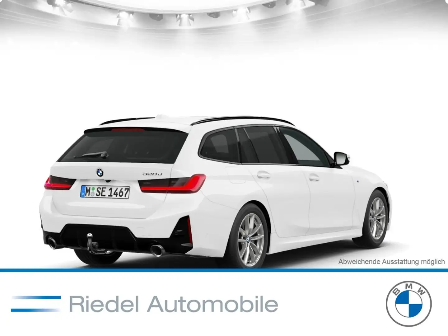BMW 320 d Touring Automatik M Sportpaket Sport Aut. Weiß - 2
