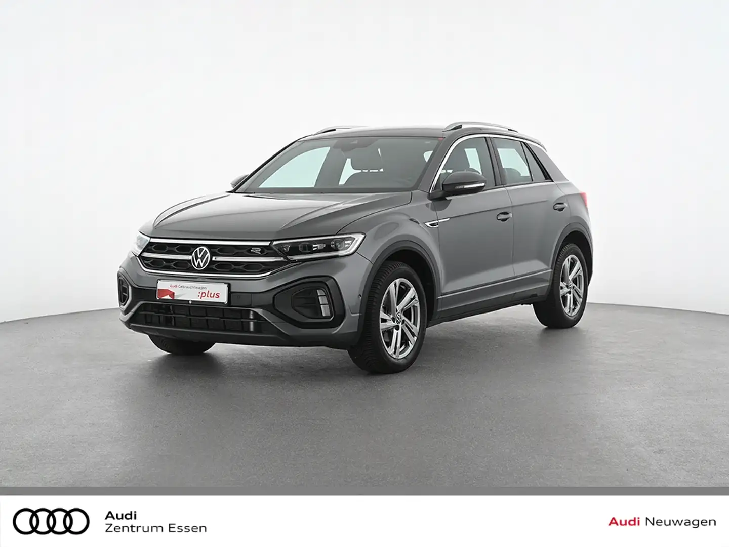 Volkswagen T-Roc R-LINE 6-GANG MATRIX LED AHK NAV RÜFA   PDC   MUFU Gris - 1