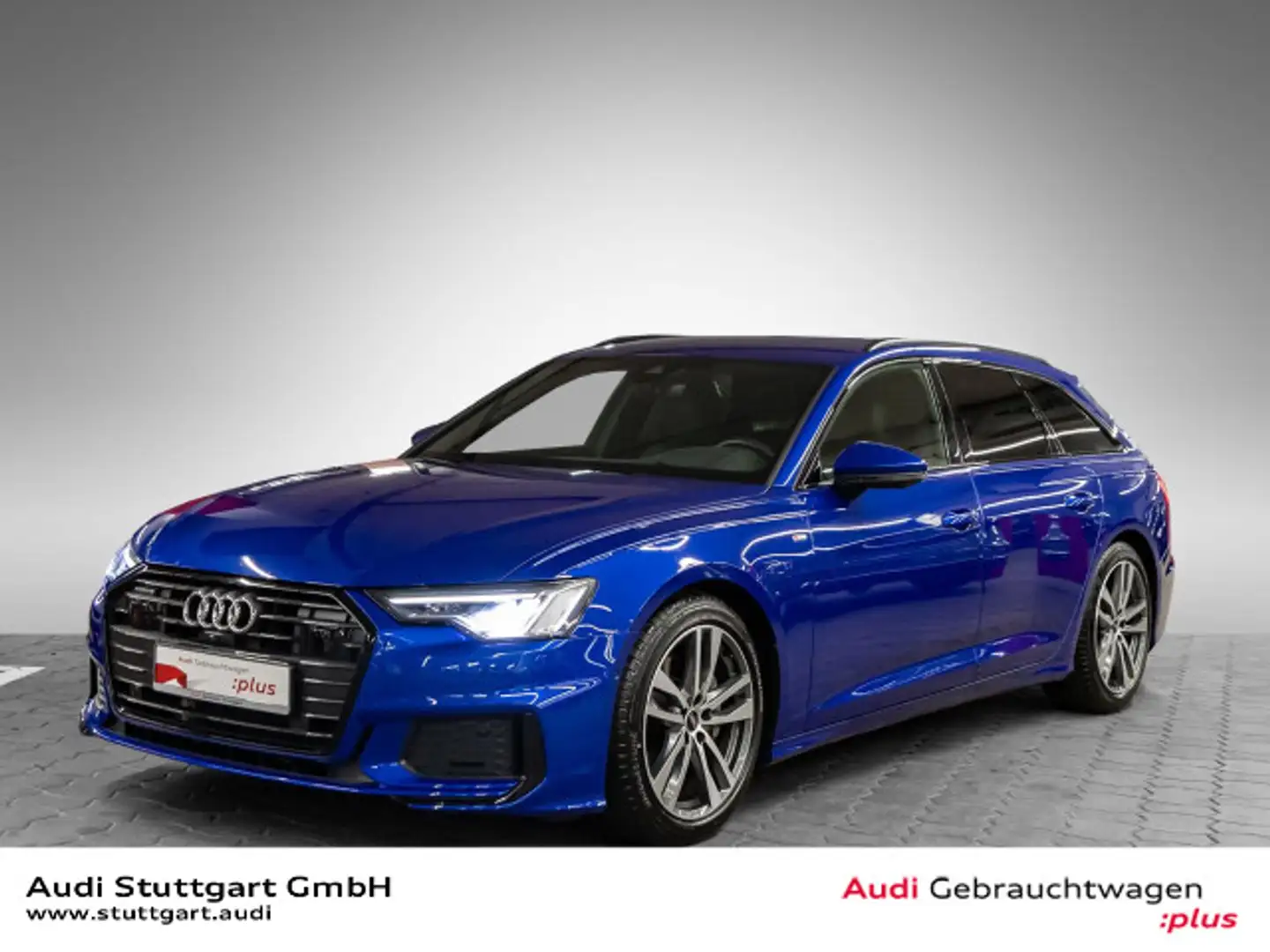 Audi A6 50 TDI quattro S line AHK Matrix HeadUp Blau - 1
