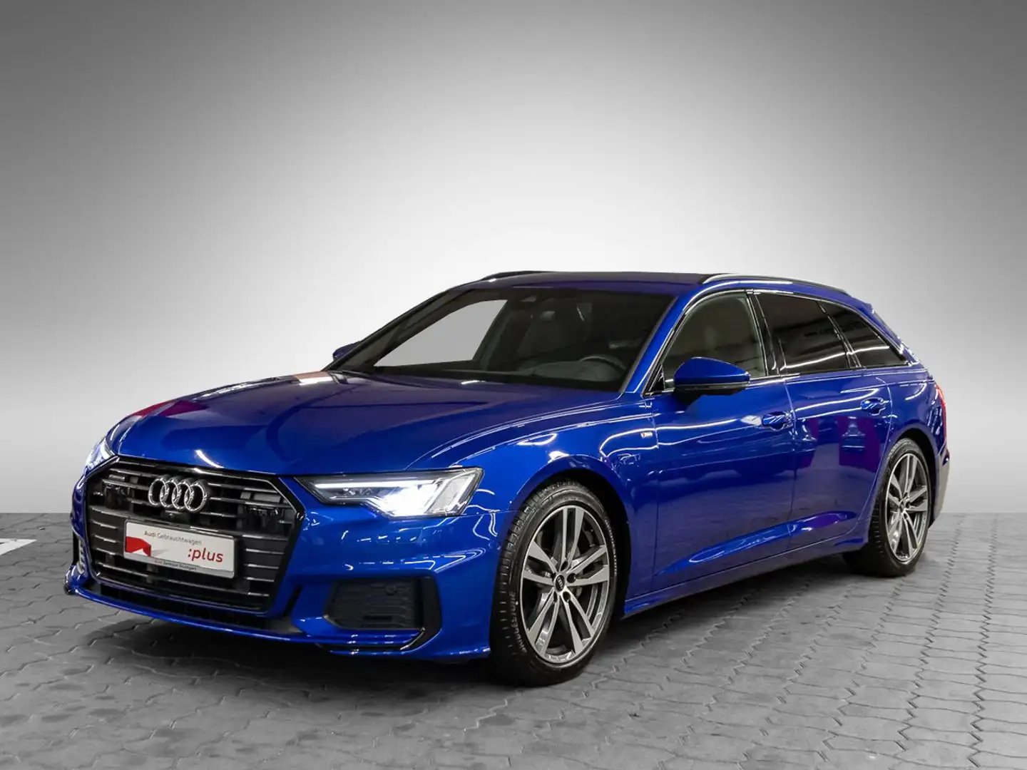 Audi A6 50 TDI quattro S line AHK Matrix HeadUp Blau - 2