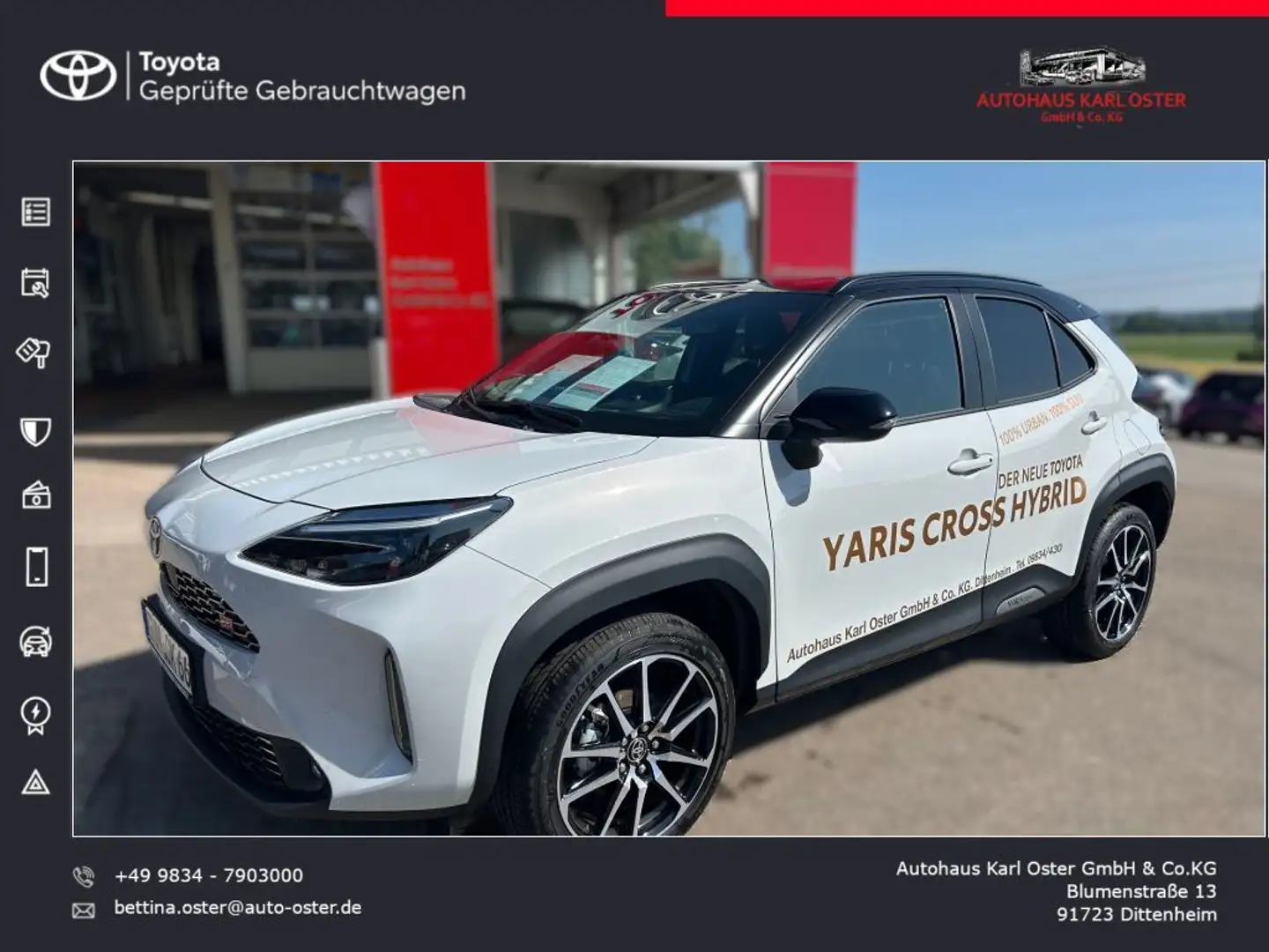 Toyota Yaris Cross Hybrid 130 1.5 VVT-i GR Sport Grau - 1