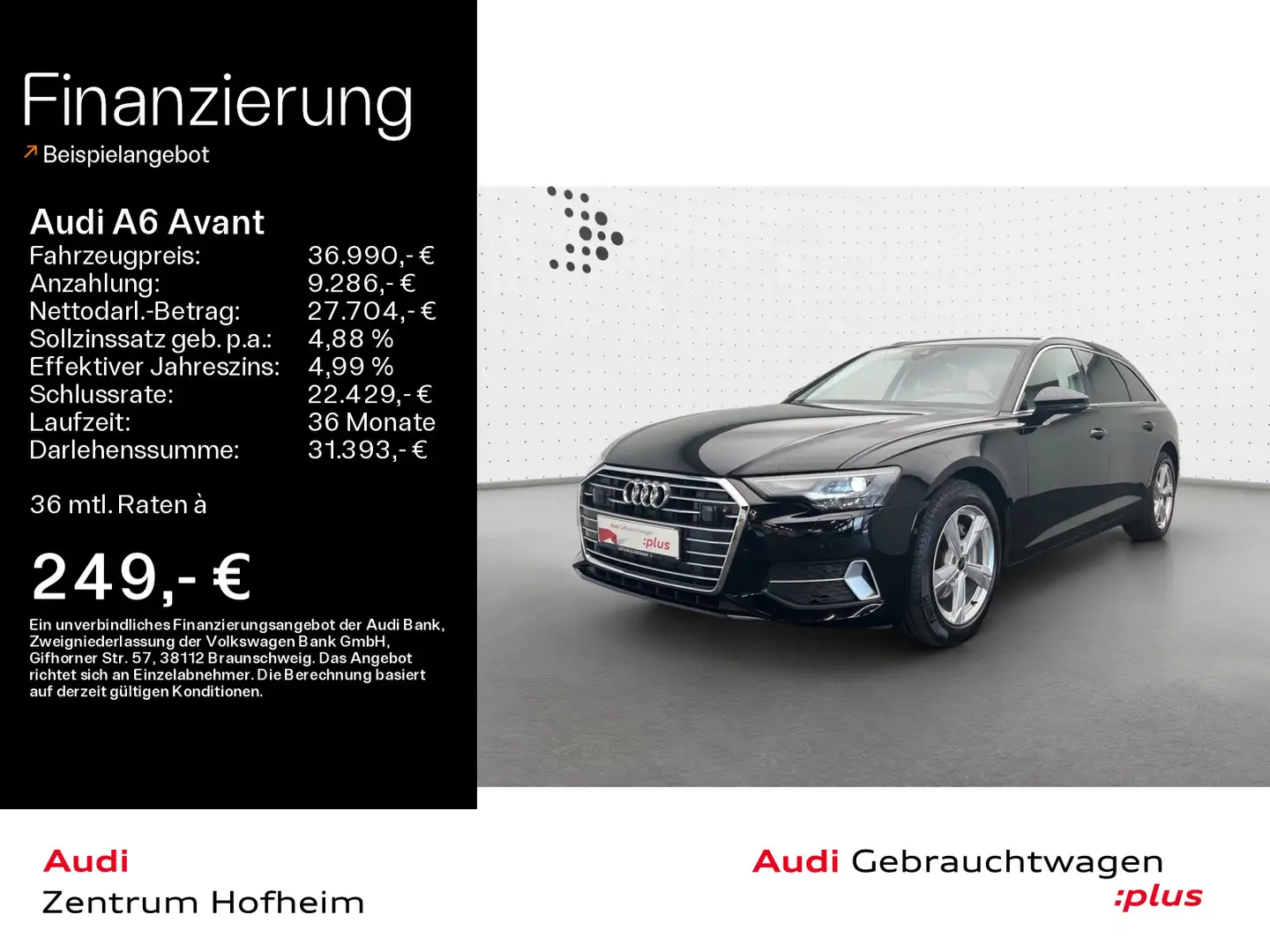 Audi A6 Avant Sport 40 TDI S tro*LED*Virtual*Navi*PDC Noir - 1