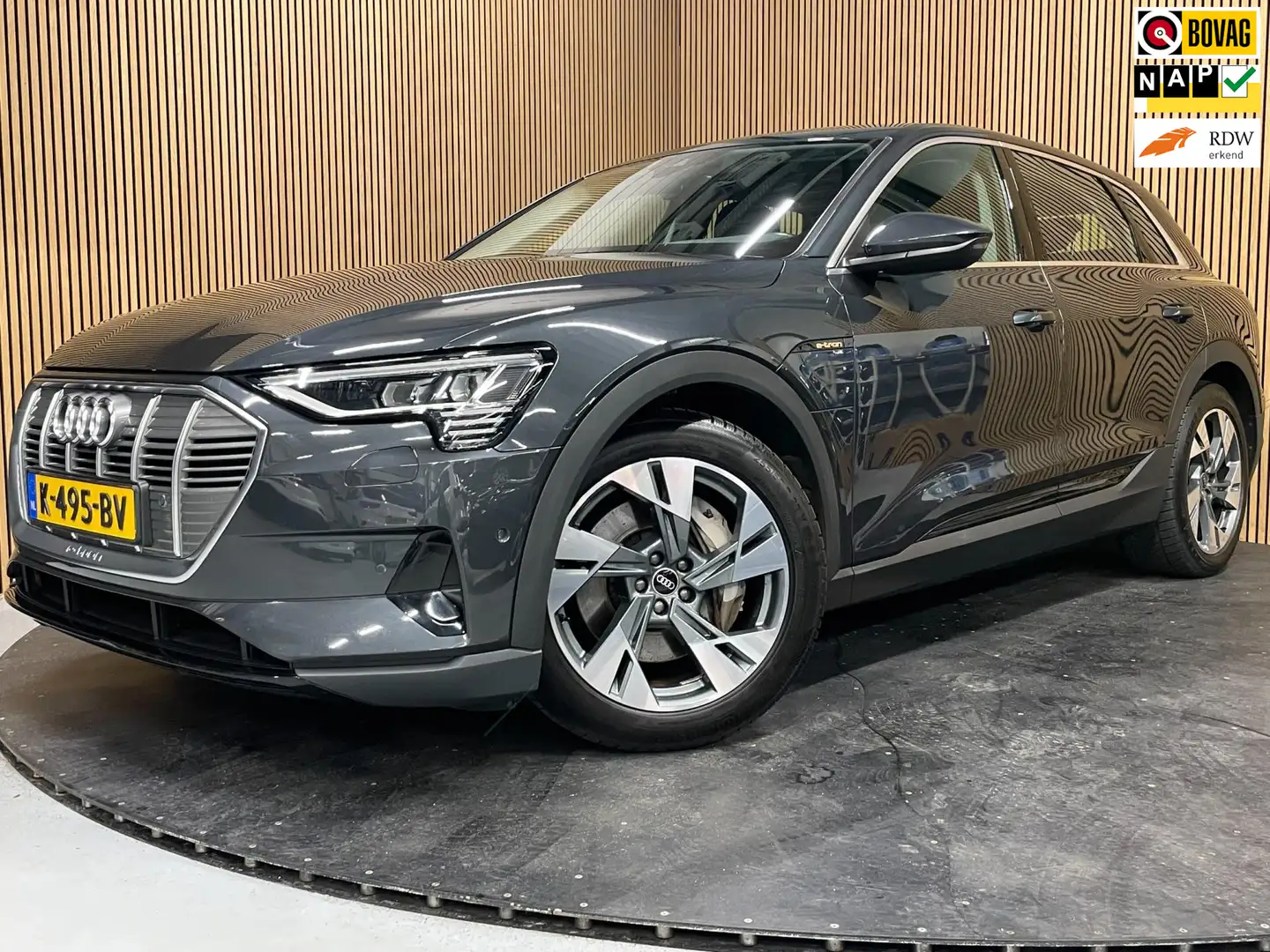 Audi e-tron 55 Quattro Edition 95 kWh|90% SOH|GROTE ACCU|CRUIS Grijs - 1