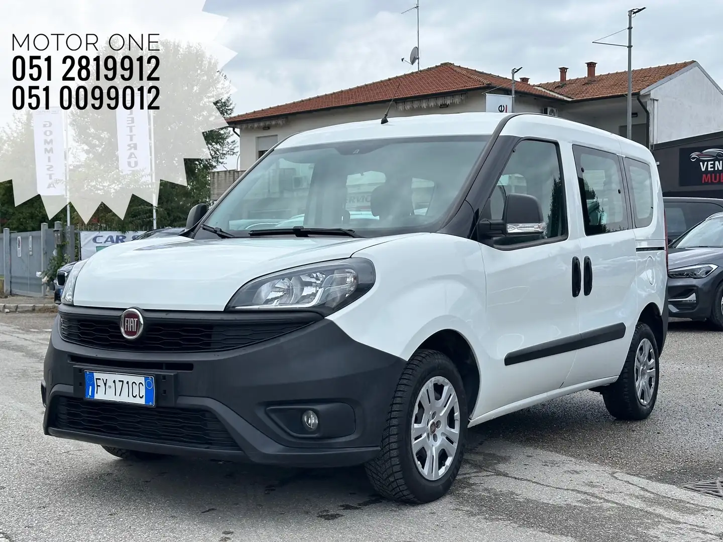 Fiat Doblo AUTOCARRO 5 POSTI 1.3 Mijet 95CV Bianco - 1