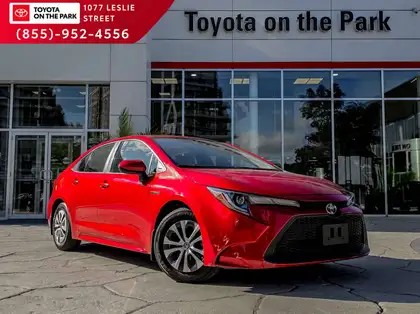 Red 2020 Toyota Corolla Hybrid Sedan Front-Wheel Drive Automatic