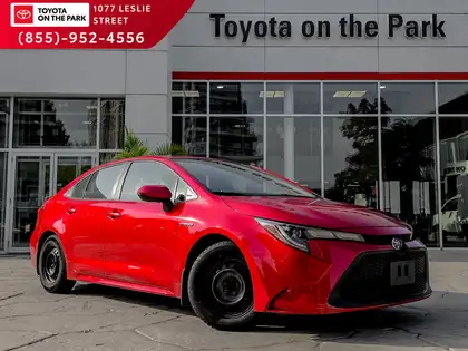 Red 2020 Toyota Corolla Hybrid Sedan Front-Wheel Drive Automatic