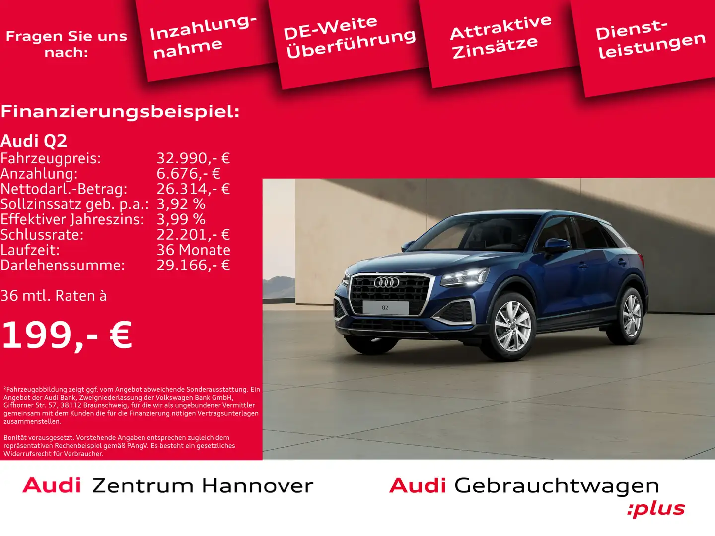 Audi Q2 35 TFSI advanced Matrix LED Navi AHK el. Heck Blauw - 2