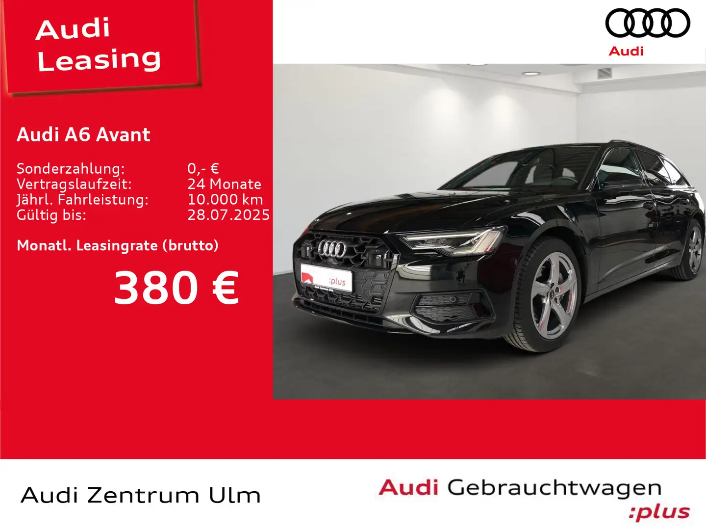 Audi A6 advanced 45 TFSI AHK HuD PANO 5J.GAR. Schwarz - 1