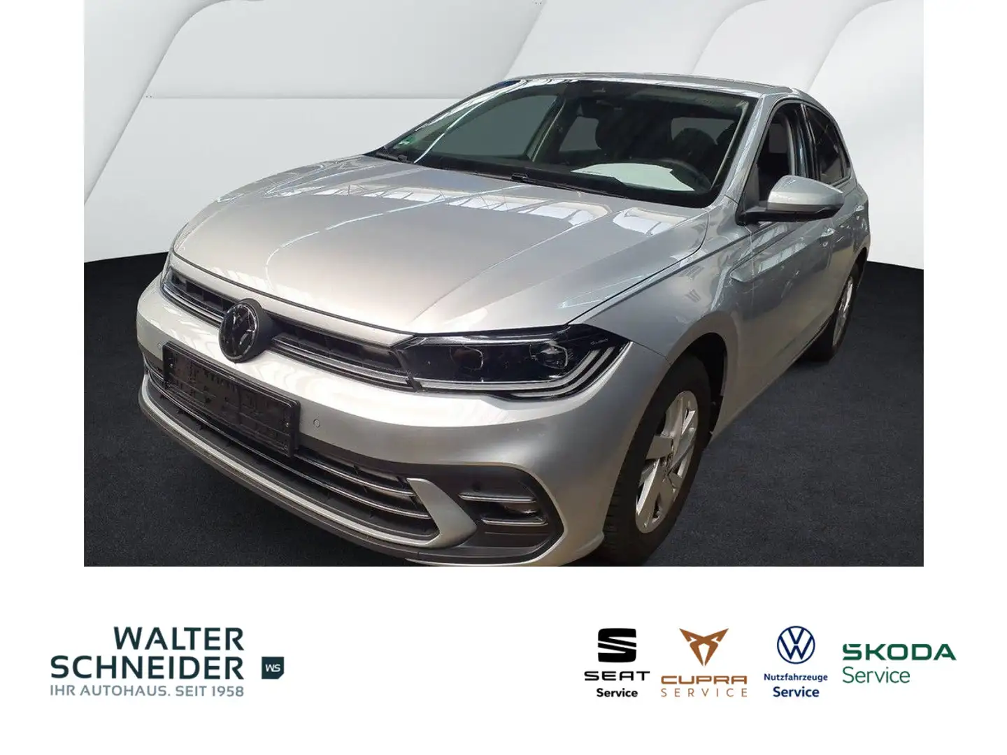 Volkswagen Polo 1,0 l TSI DSG Style Navi LED ACC App-Connec Silber - 1
