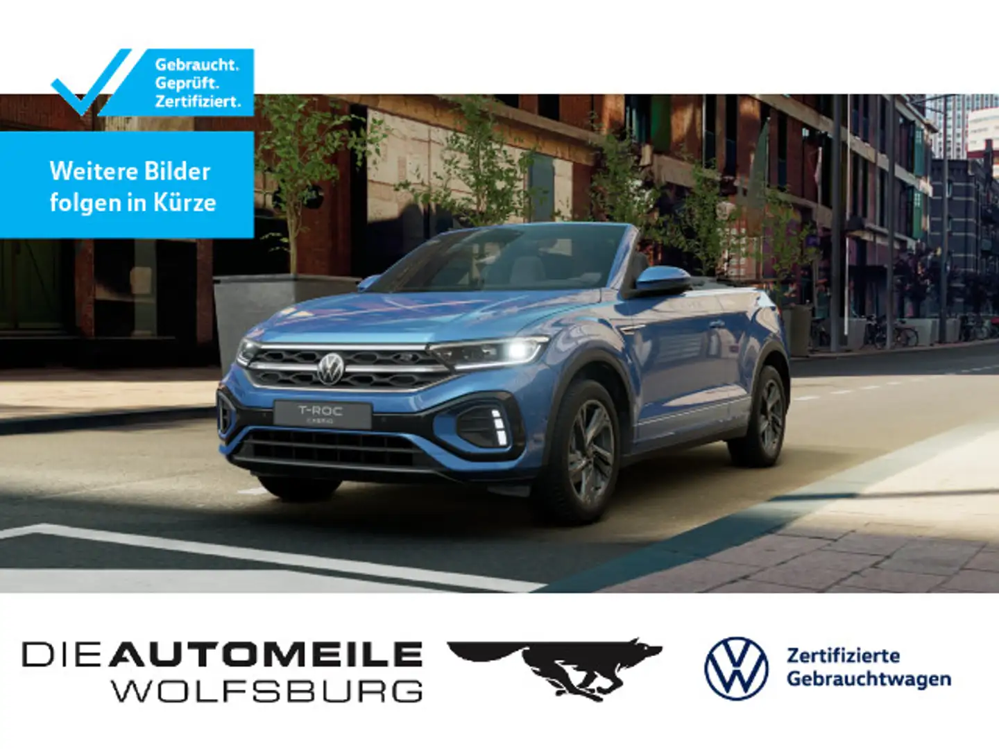 Volkswagen T-Roc Cabrio 1.5 TSI DSG R-Line LED+/Stand/ACC Blau - 1