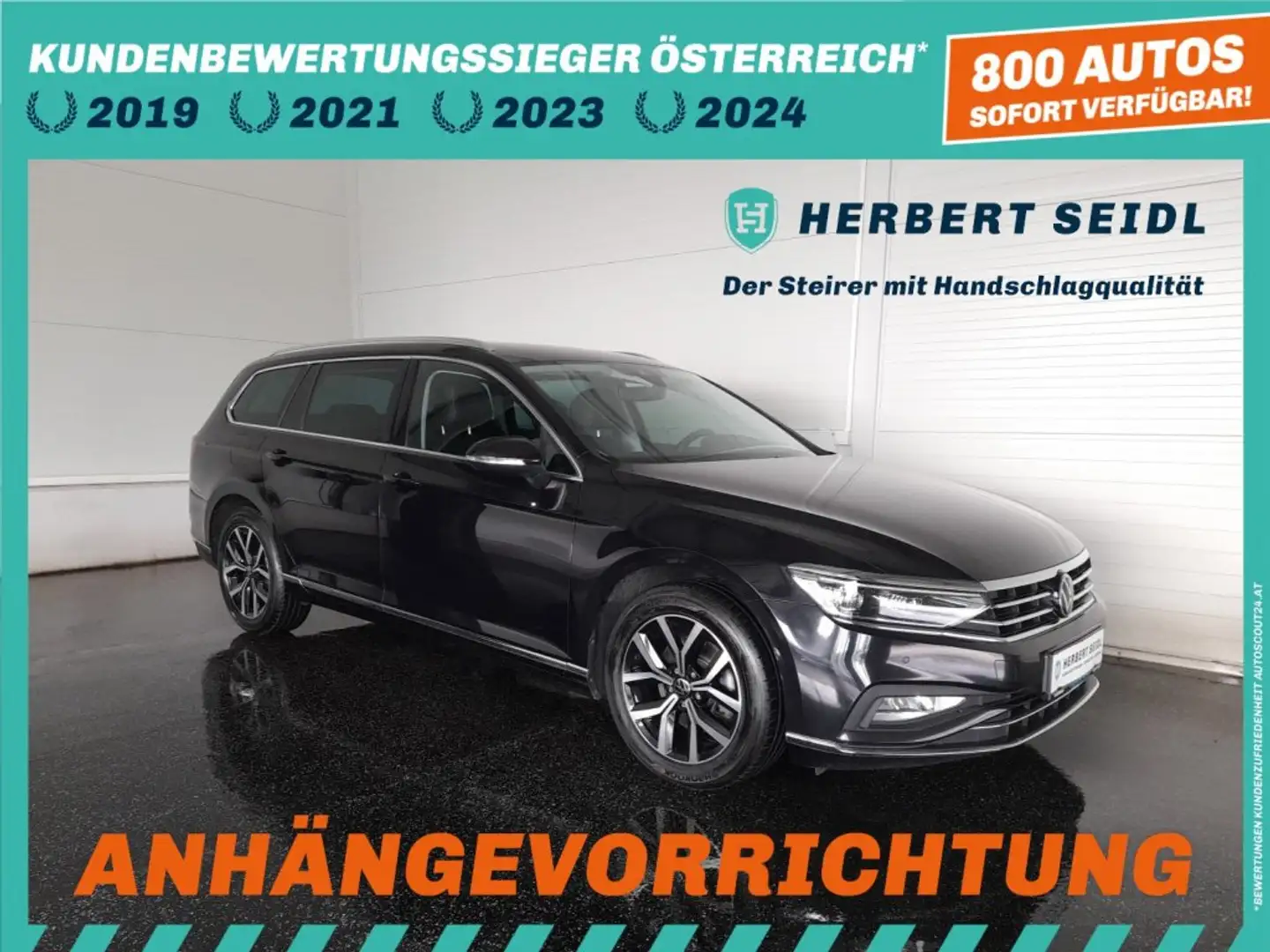 Volkswagen Passat Variant ELEGANCE 2,0 TDI *MATRIX-LED / LEDER / NAVI / AHV & KAMERA / ACC / SPORT MASSAGESITZ / TRAVEL ASSIST* Schwarz - 1