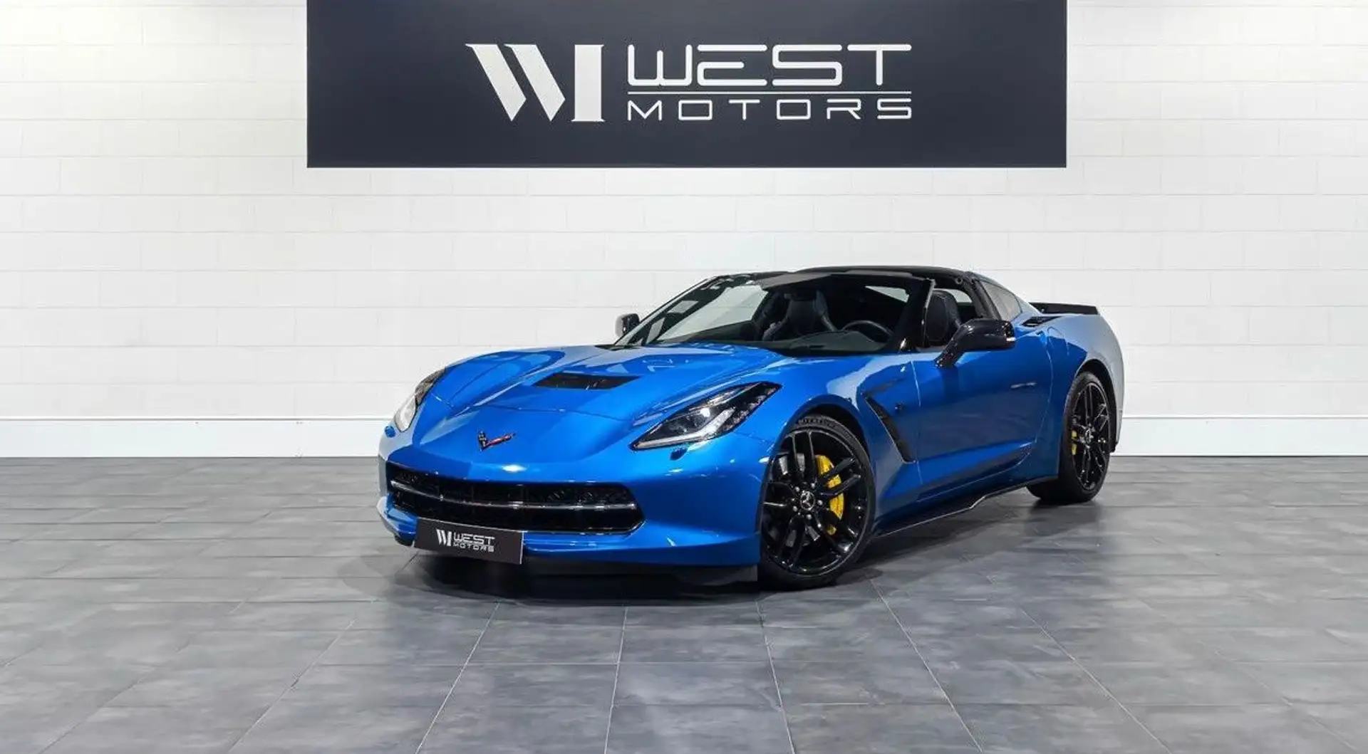 Chevrolet Corvette Stingray Z51 V8 466 – Française Shifter MGW Sièges Compétition Carbone Cam. Recul Bose 852EMOIS Blau - 1