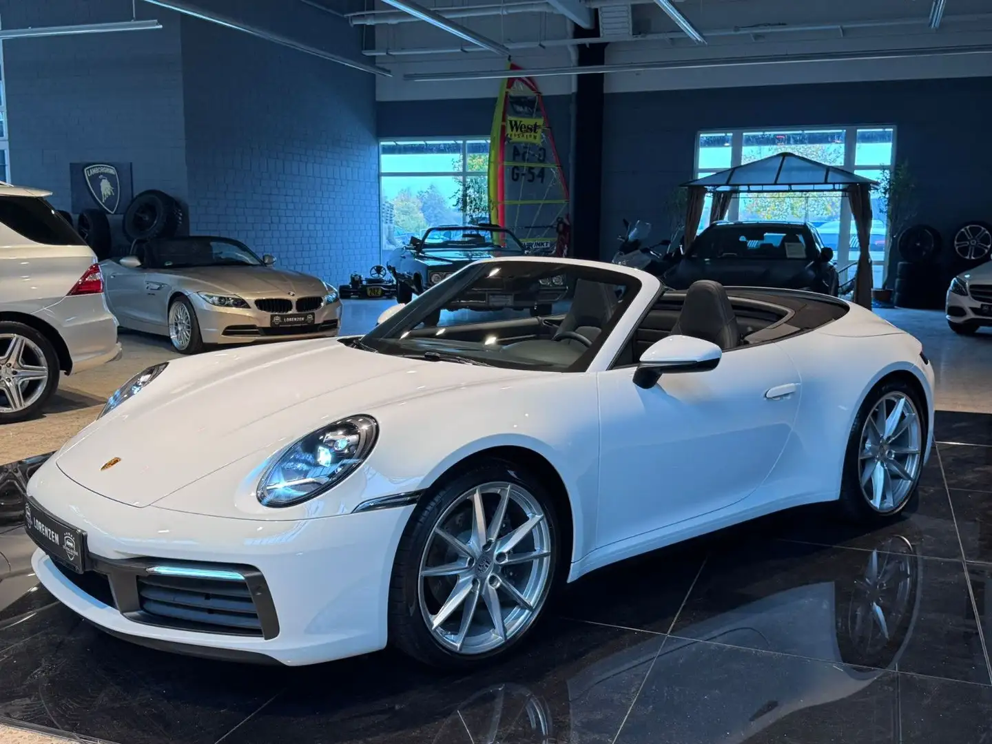 Porsche 992 Carrera PDK Cabrio Xpel LED PASM Kamera PCM Weiß - 1